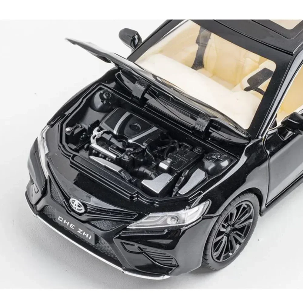1:24 Camry alta simulazione pressofuso in lega di metallo modello di auto suono luce tirare indietro collezione regali giocattolo per bambini