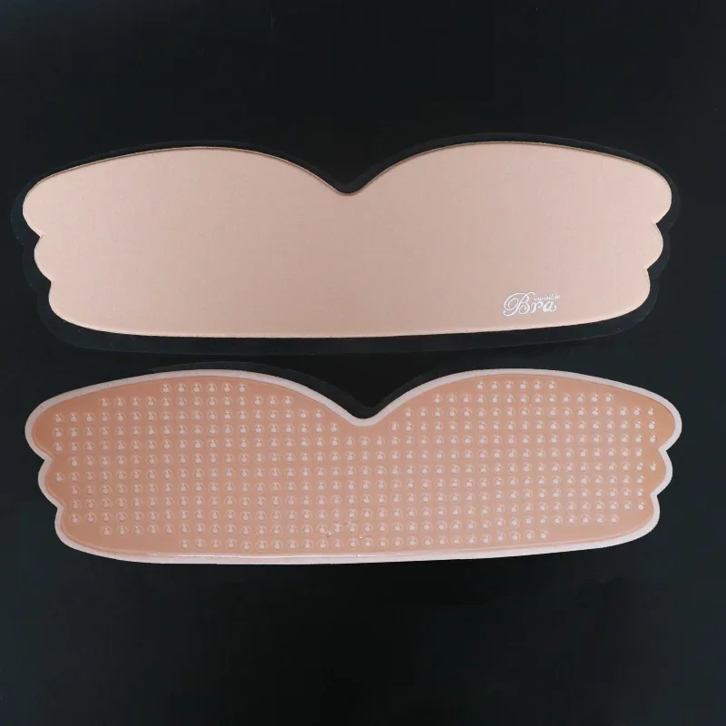 Push Up Invisible Strapless Bra Silicone Self Adhesive Bras Nipple Cover Big Breasts Gathered Bralettes Underwear Bridal Wedding