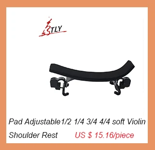 TONGLING Professional Violin Accessories Violin Shoulder Pad Adjustable1/8 1/4 1/2 3/4 4/4 Soft Violin Shoulder Rest
