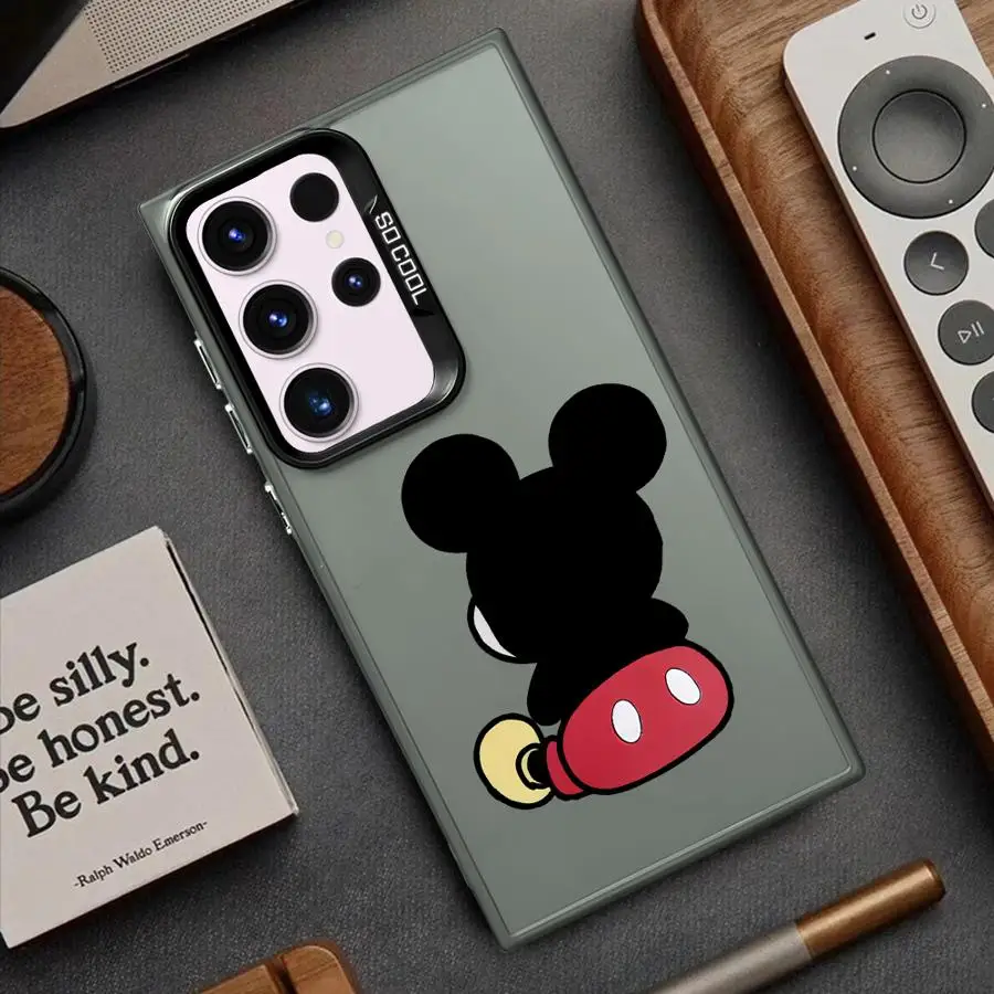 

Case for Samsung Galaxy S25 S20 FE S22 Ultra S21 S24 FE S23 S25Plus S20 Note 20 Ultra S24Ultra Soft Cover Disney Stitch Mickey