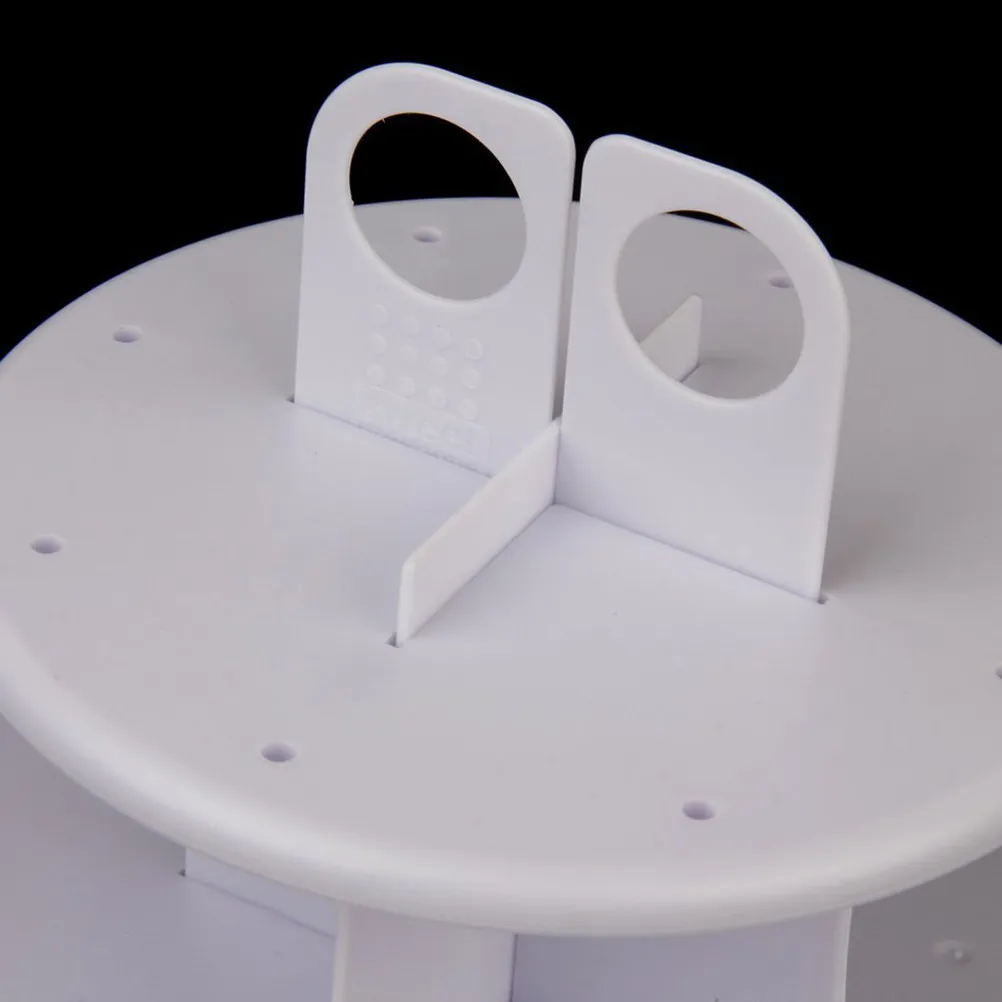 Soporte de 3 niveles para pasteles y piruletas, exhibidor de plástico blanco con 42 agujeros para cupcakes, ideal para bodas, fiestas, aperitivos, brownies y servidores de bocadillos.