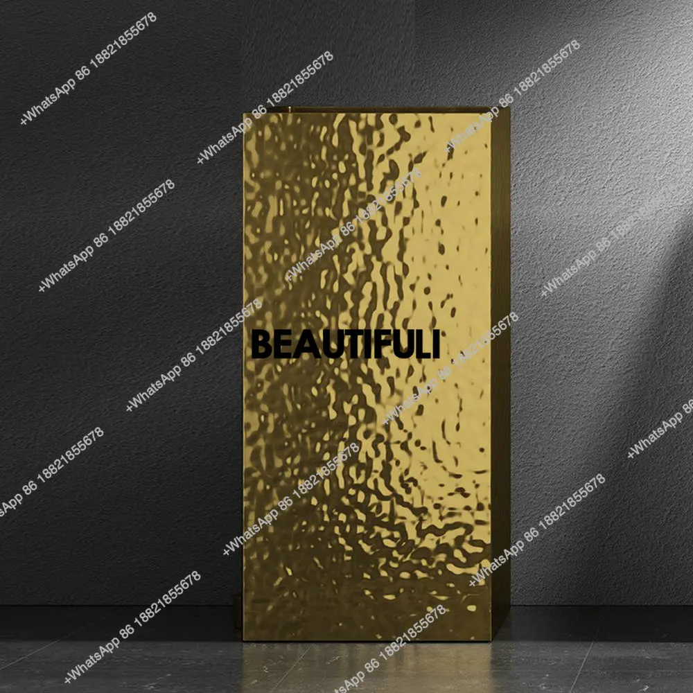 Water wave stainless steel column basin creative personalized column basin integrated floor standing washbasin