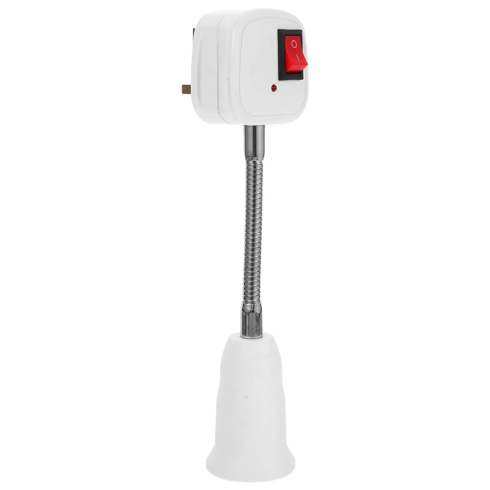 

Plug and Play E27 Light Socket Converter Flexible Gooseneck Lamp Socket Adapter with Switch for Home Office Restaurant