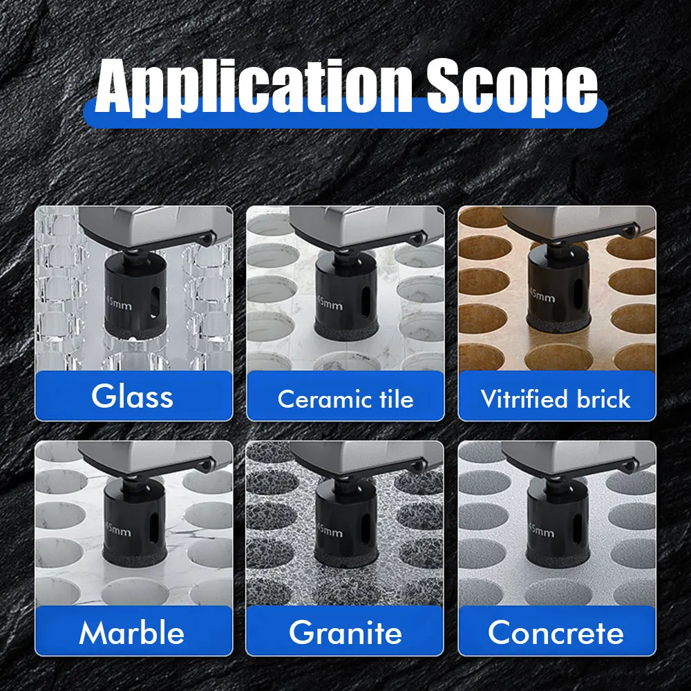1 قطعة M10 6-100 مللي متر الماس النحاس الأساسية مثقاب الجاف لبلاط البورسلين الرخام الزجاج الجرانيت هول المنشار القاطع قطع