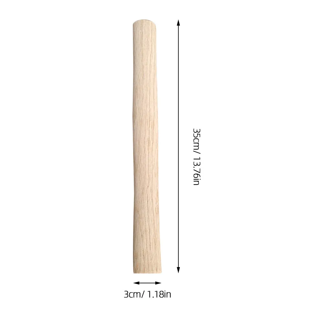 Smooth Finished Hardwood Hammer Handle Replacement for DIY Repair Long Life Ergonomic Design Labor Saving Outdoor Hammer Wood