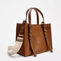 Luxury Designer Tote Bags for Women PU Leather Shoulder Bag Canvas Handbags and Purses High Quantity Shopper Women's Bag Clutch