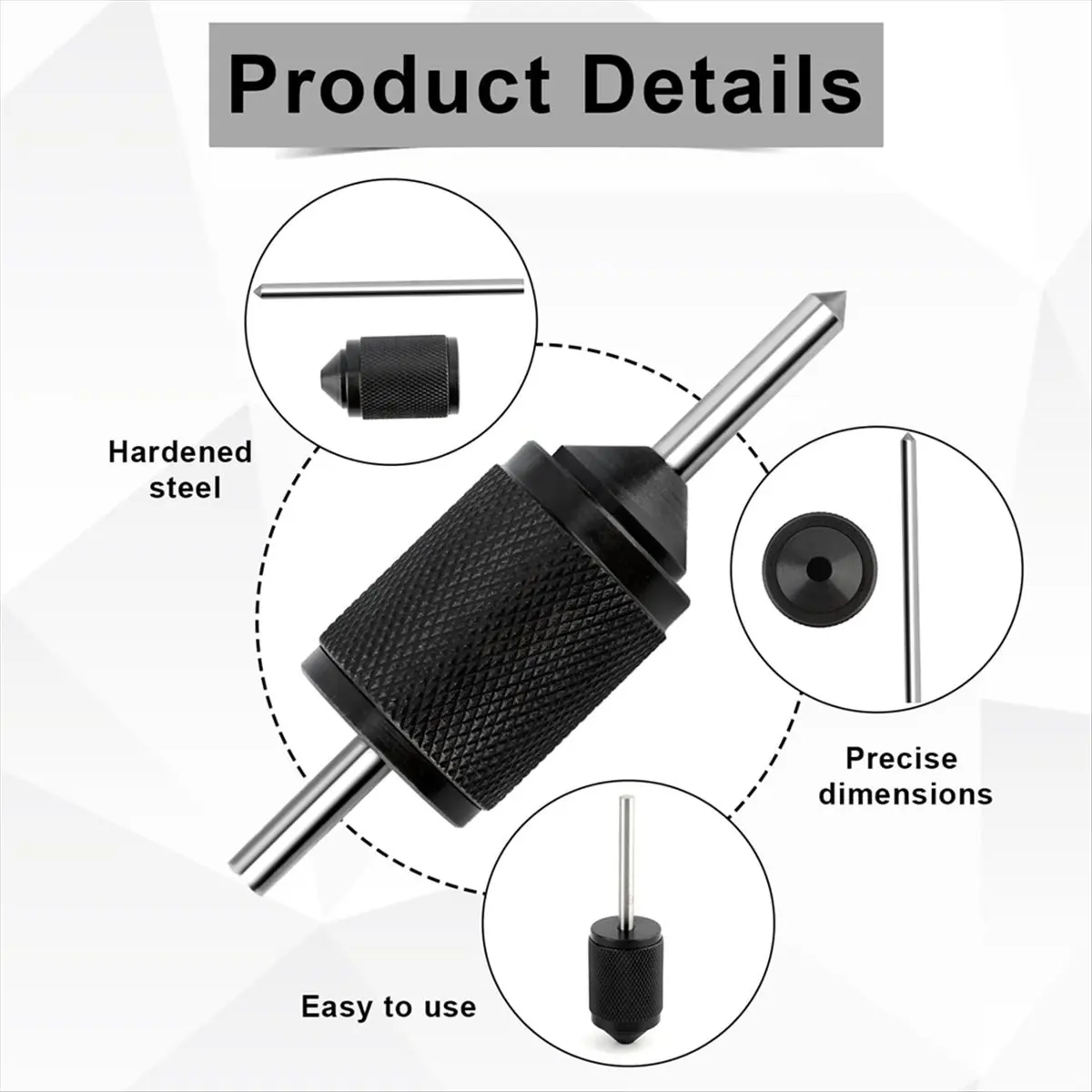 AT16 Universal Transfer Center Aligner with Metal Center Punch 3/16In Diameter 3-1/8In Long, Range 3/16 to 5/8In Workshop Use