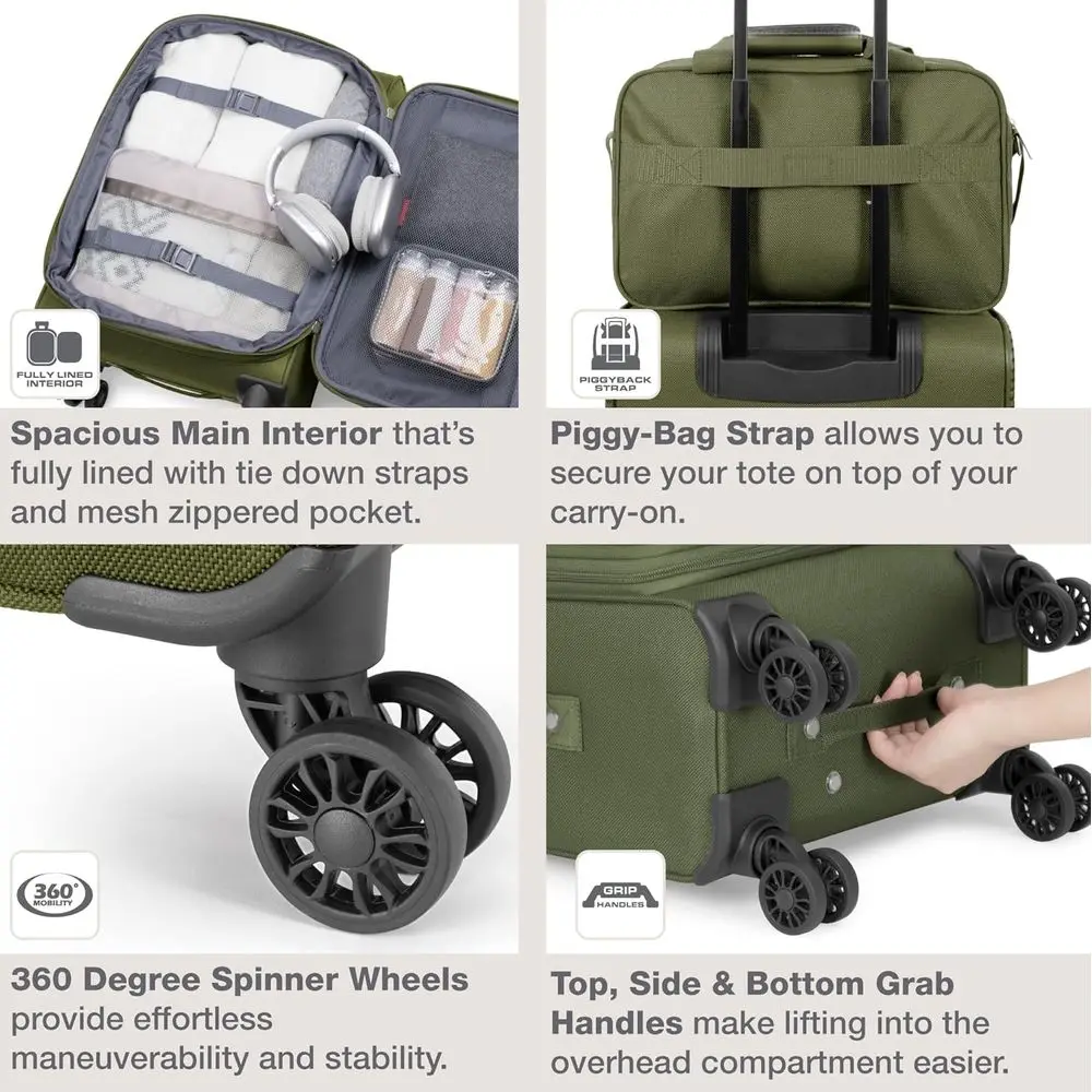 Rio Leichtes 4-Rad-Handgepäck in Grün