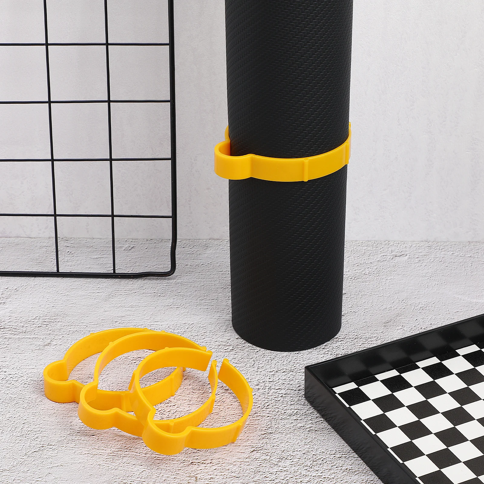 

4Pcs Vinyl Wrap Sheet Clips Professional Film Storage Tool for Car Decal Sticker Roll Holders Material Roll Clips Ring for Auto