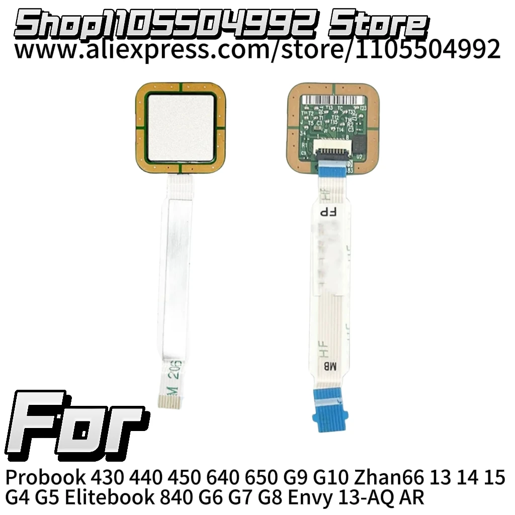 New Fingerprint Reader For Probook 430 440 450 640 650 G9 G10 Zhan66 13 14 15 G4 G5 Elitebook 840 G6 G7 G8 Envy 13-AQ AR