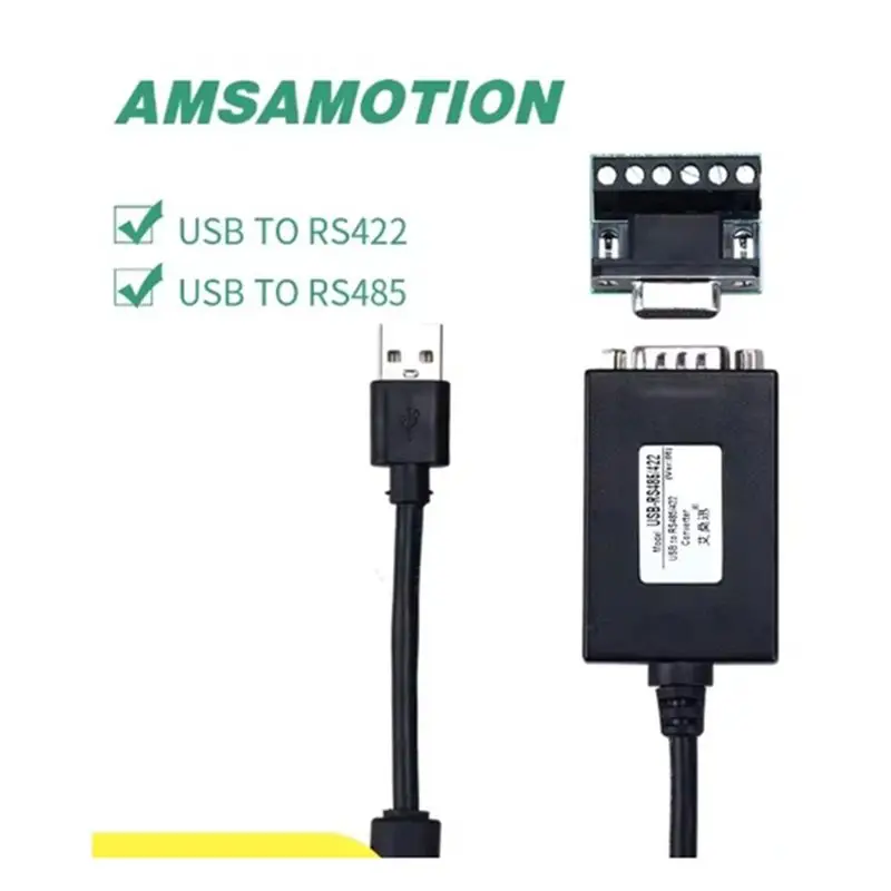 AMSAMOTION For FTDI Chip USB To Serial RS-485/422 Cable DB9 9Pin Adapter IM1-U502 Signal Converter For RS485 RS422-ABVP