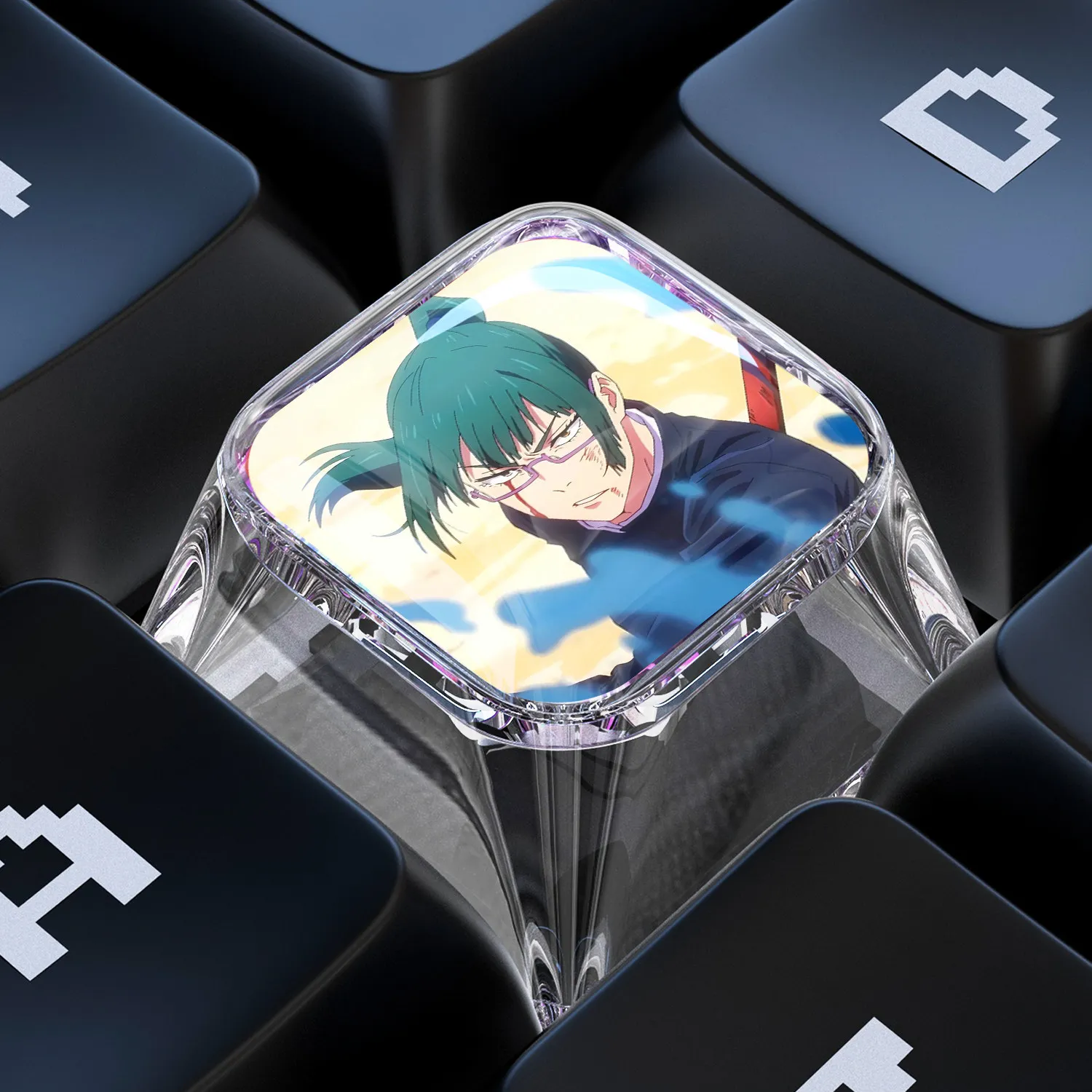 Cartoon Jujutsu Kaisen Esc Mechanical Keyboard Keycaps Cross-Axis Mechanical Keyboard Pc Personalized Keycaps Gift Toys