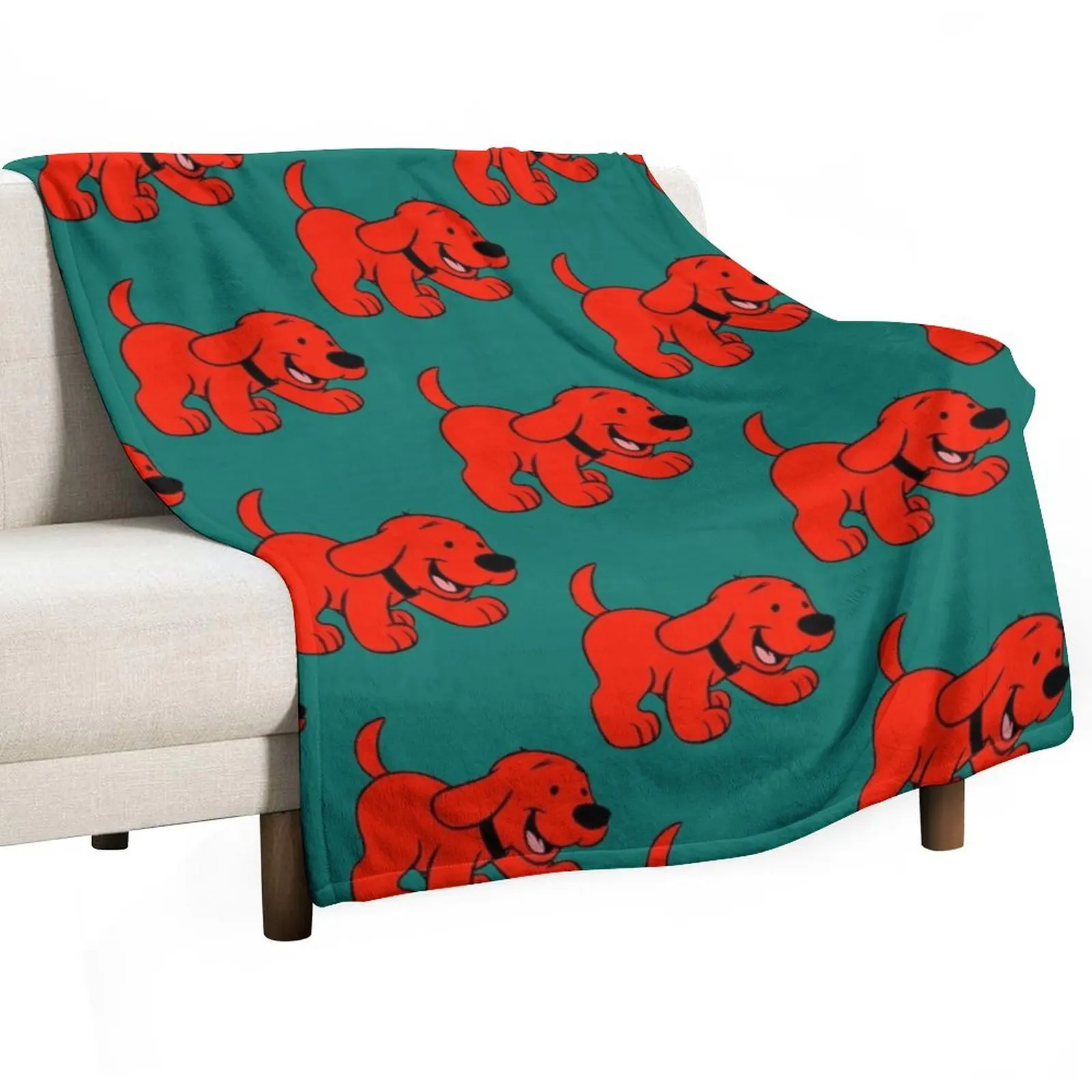 

Clifford the big red dog Throw Blanket funny gift Extra Large Throw Luxury Designer Blankets
