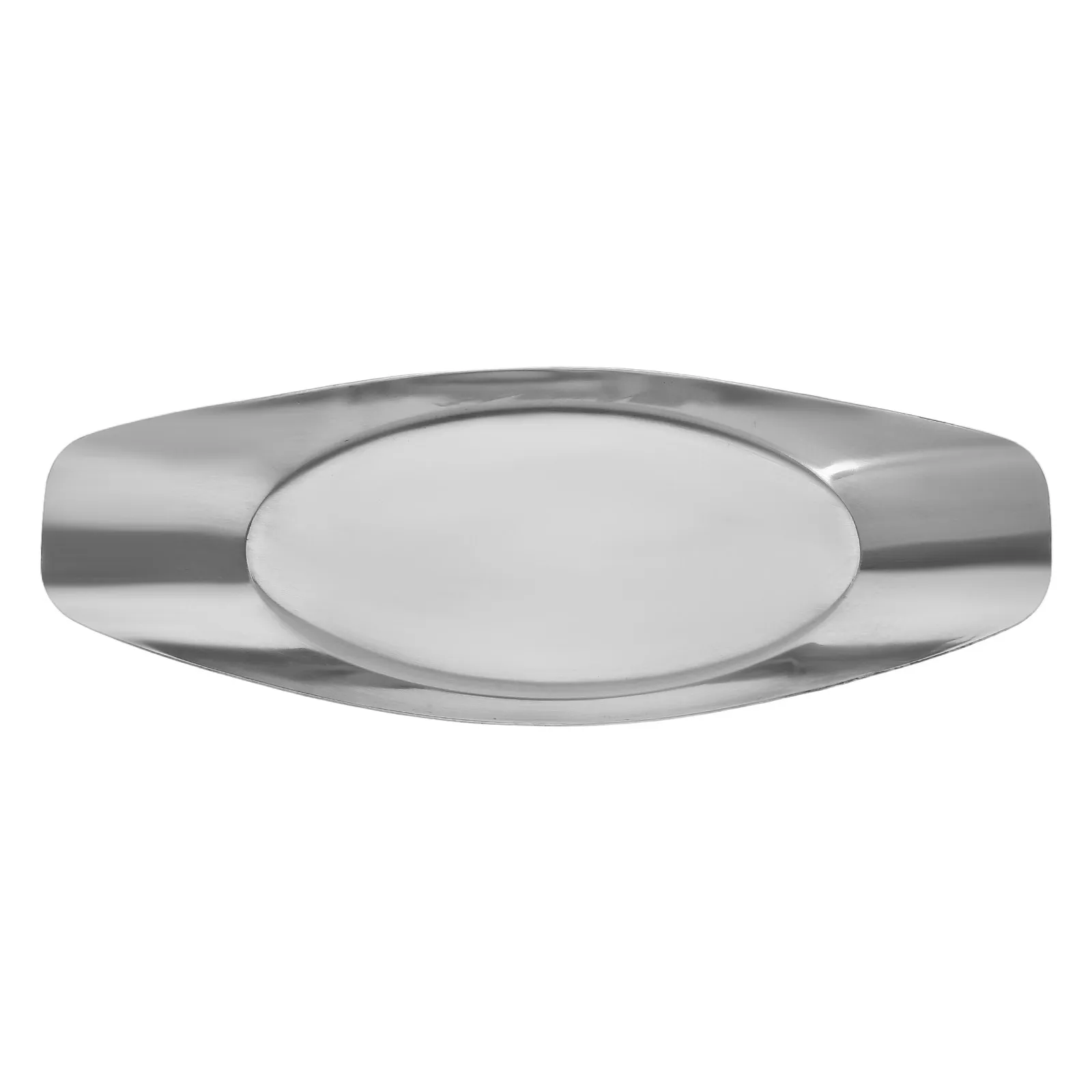 Stainless Steel Napkin Tray Sleek Boat Shaped Snack Plate for Living Room Dining Room Bathroom Bar Counter Multi Functional Tray