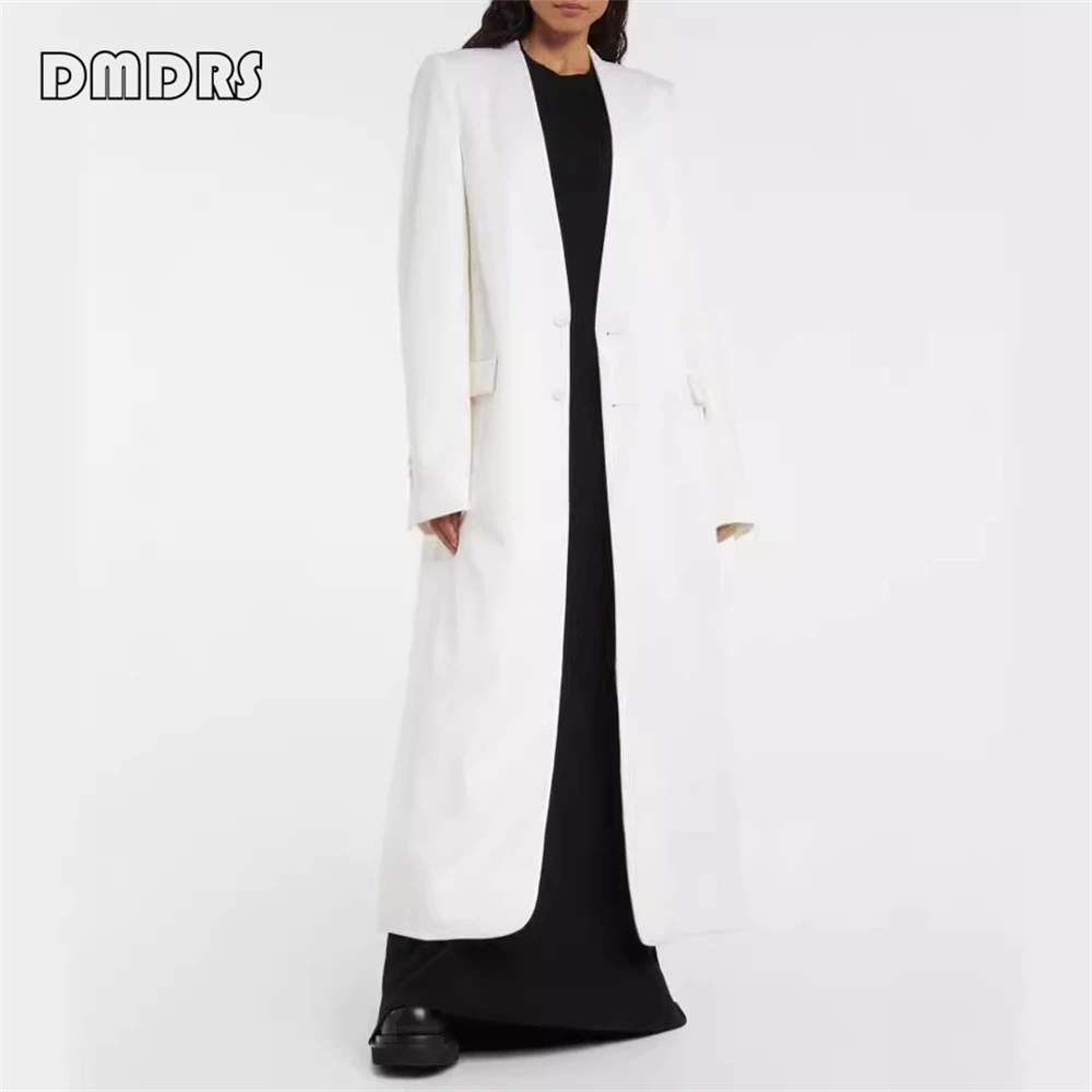 2024 Autumn New Long Suit Coat for Women Many Colors Custom Single Breasted Women's Long Suits Blazer Solid Fashion Outfit