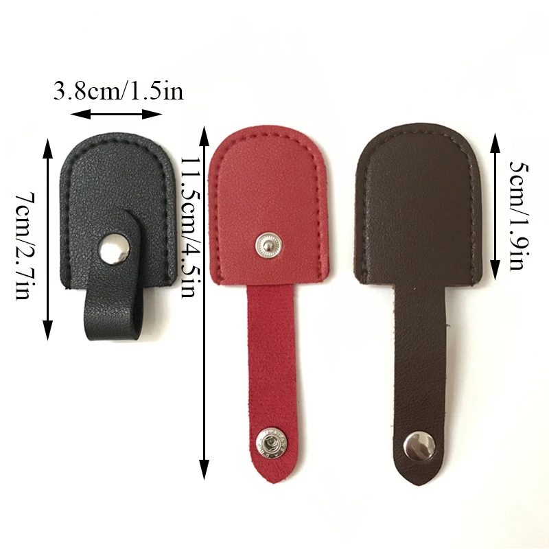 PU Leather Nail Clipper Cover Protective Sleeve For Nail Cuticle Scissors Dead Skin Tweezers Protector Pedicure Manicure Tools