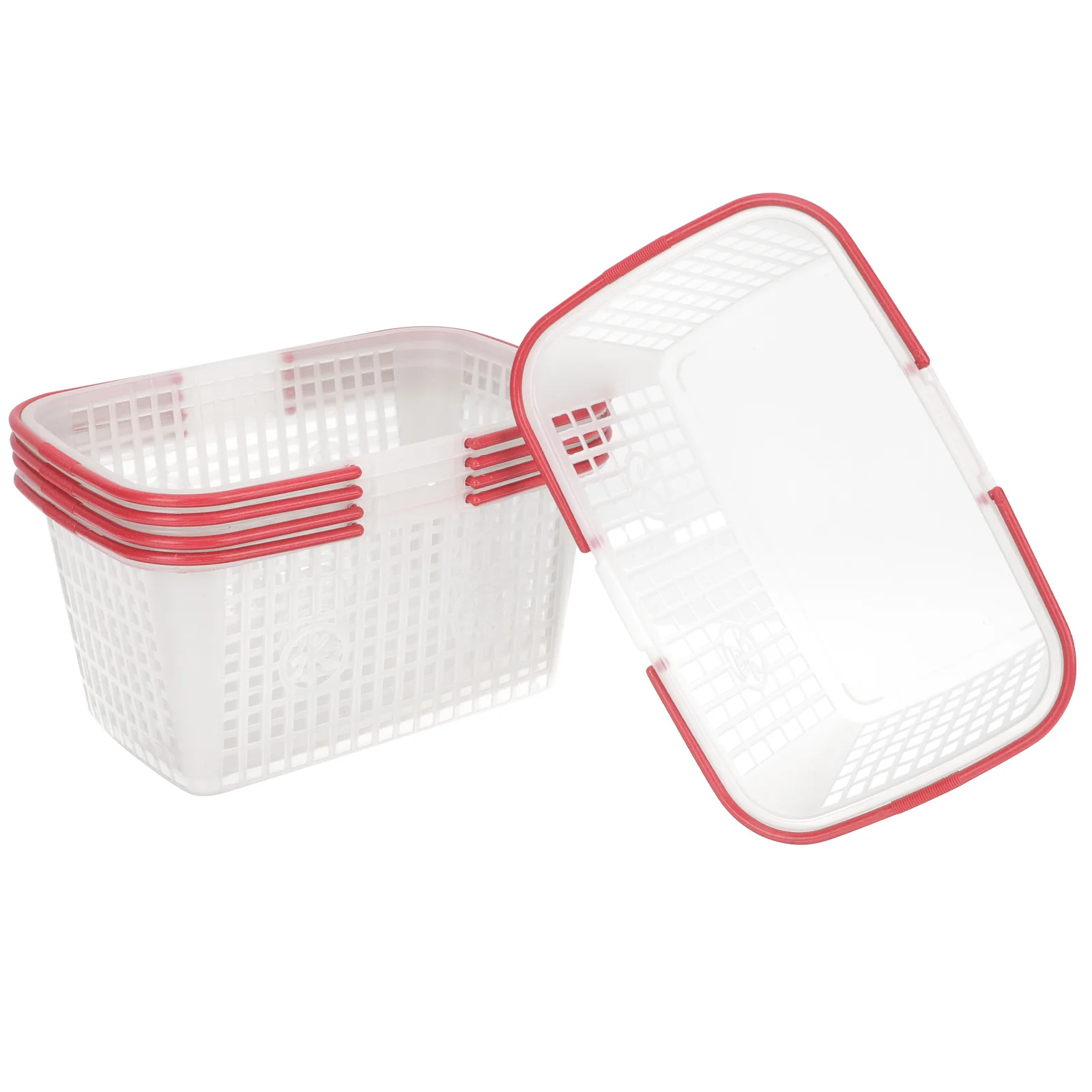 

5Pcs Fruits Picking Basket Plastic Handheld Vegetable Basket Portable Large Capacity Storage Outdoor Organizer