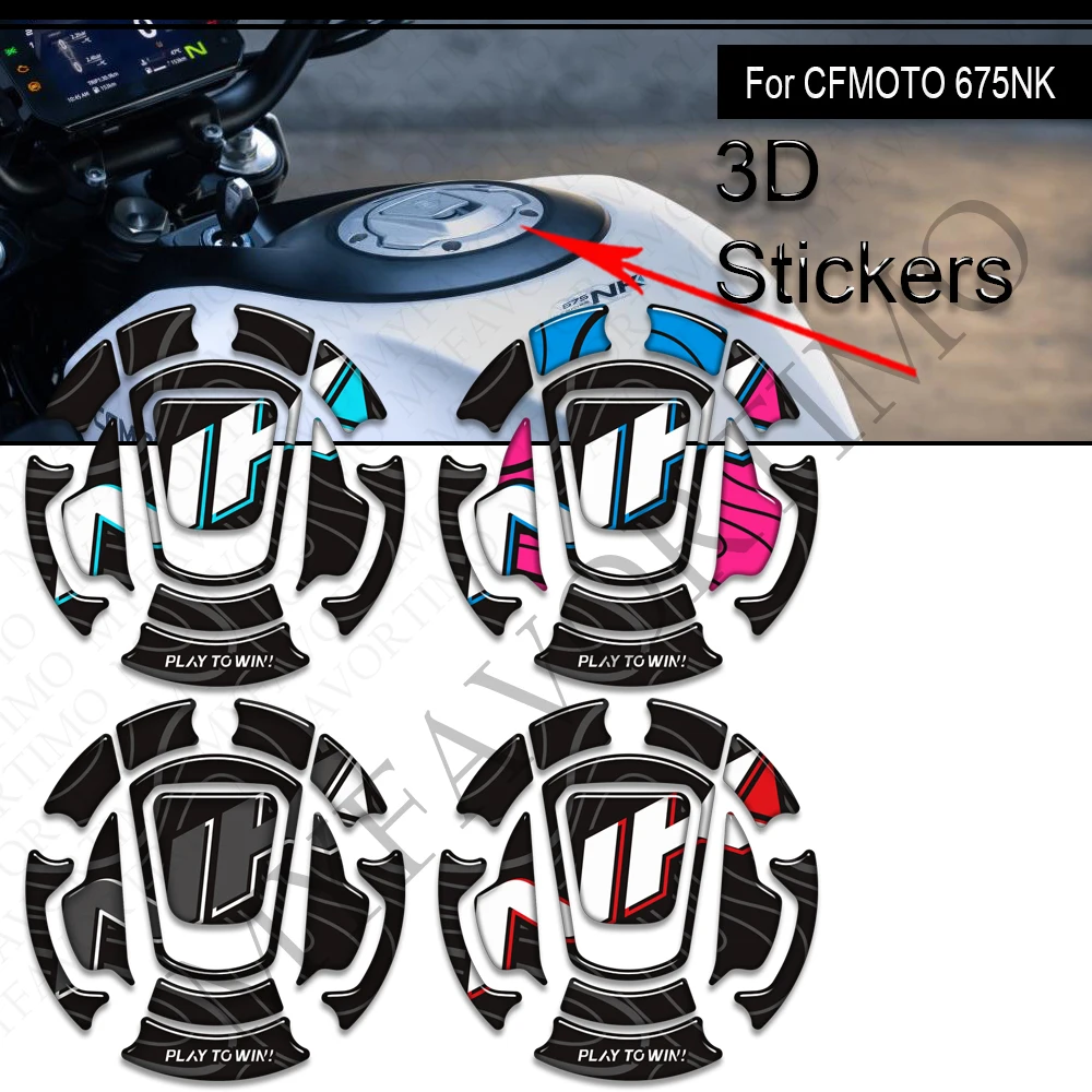 For CFMOTO 675NK 675 NK 2024 2025 Motorcycle accessories Tank Pad Side Grips Gas Fuel Oil Knee Protector Stickers accessories
