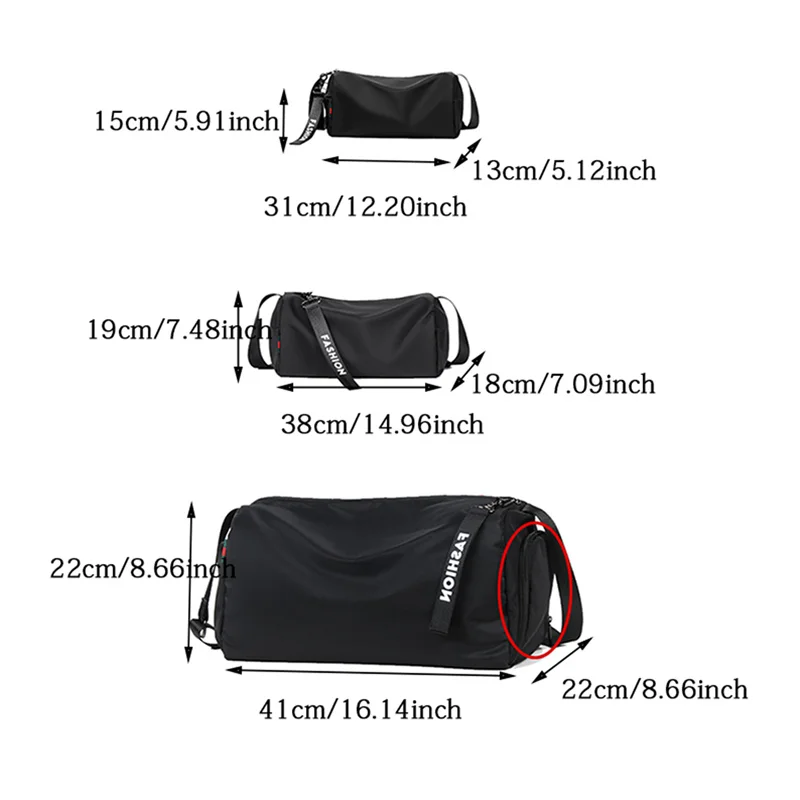 Gym Bags Men Crossbody Fitness Hiking Swimming Storage Bag Travel Duffle Sport Bag Exercise Training Shoulder Sport Yoga Bag