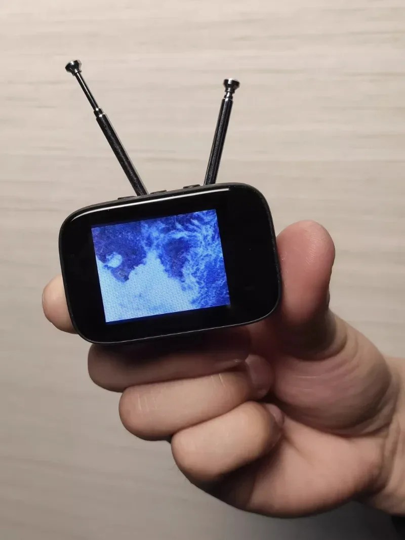 Retro Mini Touch Screen TV Model Dollhouse Furniture Decor Mini Television Toy For Scene Layout
