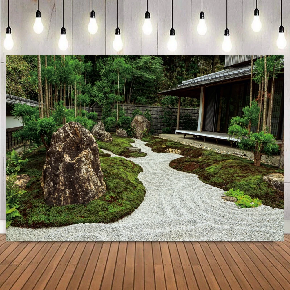 和風禅庭園写真背景 トーリー 赤橋 桜 肖像撮影 ホームデコ - Photography Zen のレビューと価格