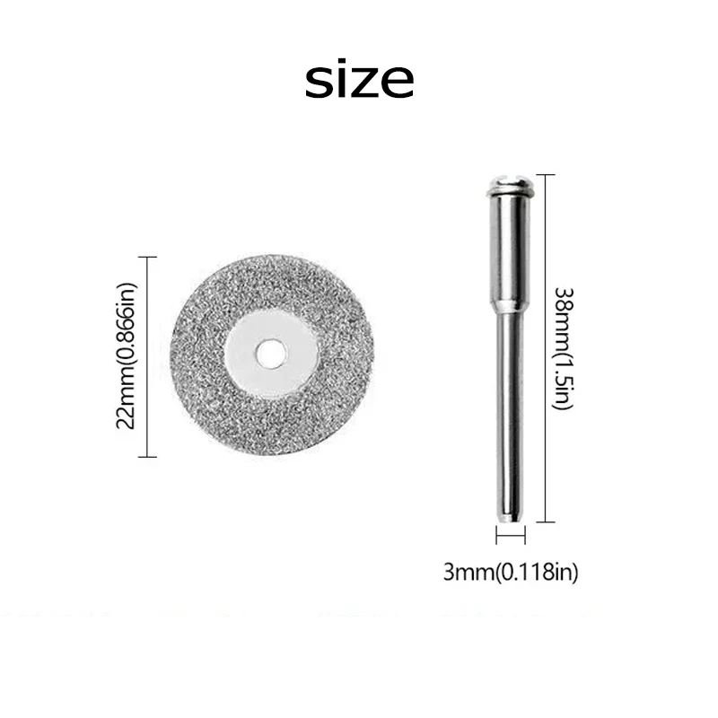 10 قطعة + 2 قطعة 22 مللي متر Hss أسطوانة تقطيع شفرة منشار دائري المعادن قطع أدوات جلخ ل دريمل أداة دوارة شفرة القطع #2