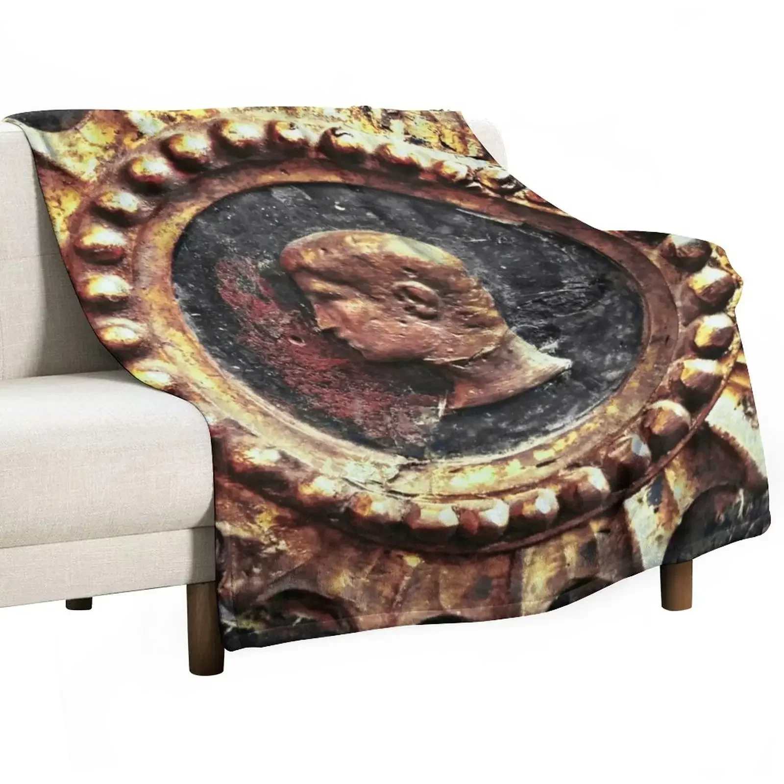 Emblema dell'Imperatore (Emperor Emblem I) 18th Century Roman Italian Antique Throw Blanket Thin Summer Comforter Blankets