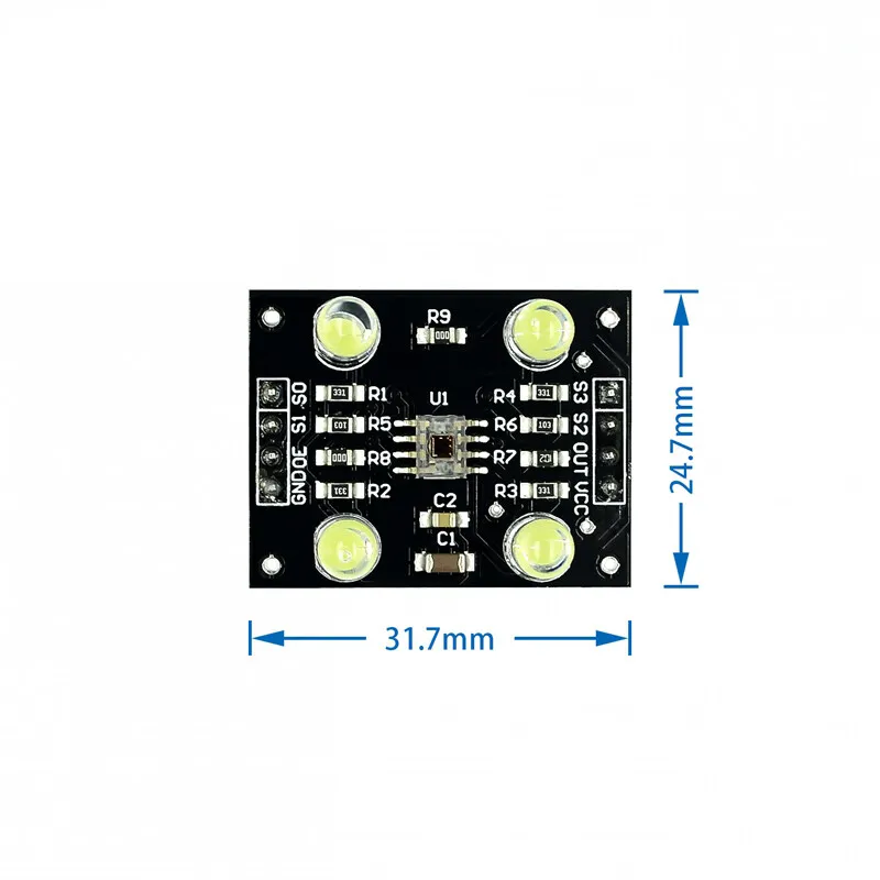 GY31 GY-33 TCS34725 With Wide-Angle Lens TCS3200D/TCS230 Color Recognition Sensor