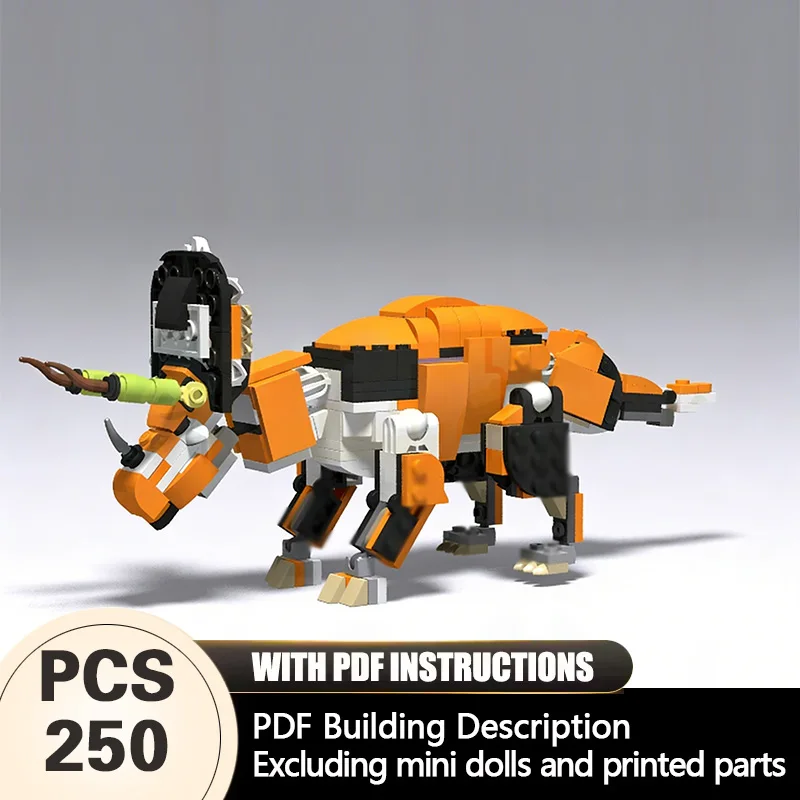 

Creators Animal Series Model MOC Building Bricks Ceratopsian Modular Technology Gifts Holiday Assemble Children Toys Suit