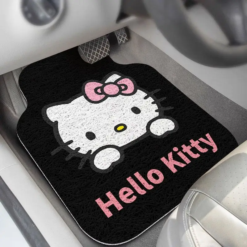 Автомобильные подставки Kawaii Hello Kitty, мультяшный декор, универсальная подушка для заднего сиденья, автомобильная Удобная девушка