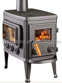 Cast Iron Fireplace Type Wood Burning Stove for Cooking