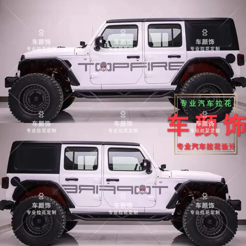 

2pcs Car Sticker Decals FOR Jeep Wrangler Body Decoration Personality Creative Film Accessories