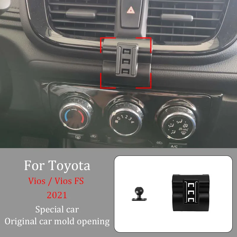 

Автомобильный держатель для телефона Toyota Vios/Vios FS 2021, беспроводное зарядное устройство, автоматический навигационный кронштейн