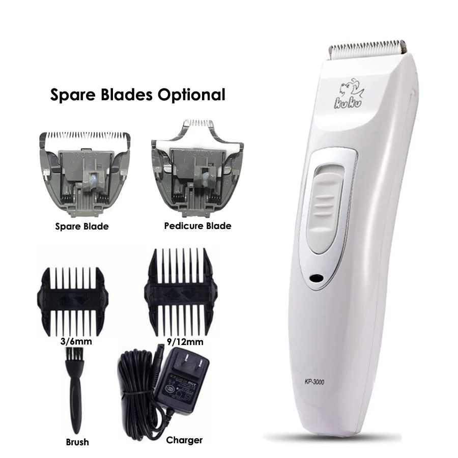

KUKU KP3000 Professional Grooming Kit Pet Cat Dog Hair Trimmer Rechargeable Electrical Pets Clippers Shaver Set Haircut Machine