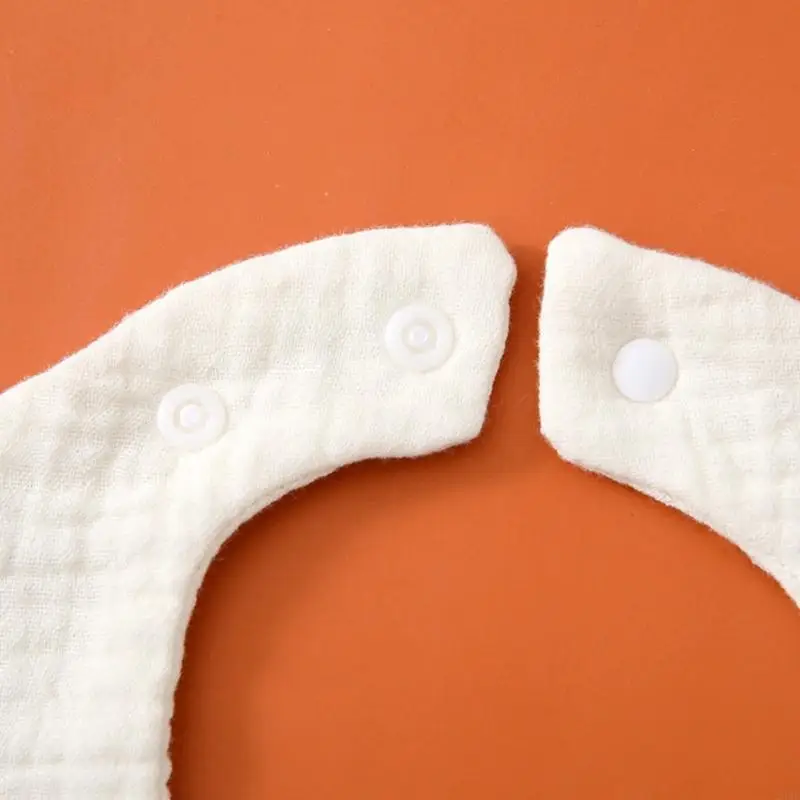 مريلة قطنية دوارة 360 درجة ملابس تجشؤ مريلة للتغذية بتلة مريلة للرضاعة مع نمط كرتوني للطفل 24BE