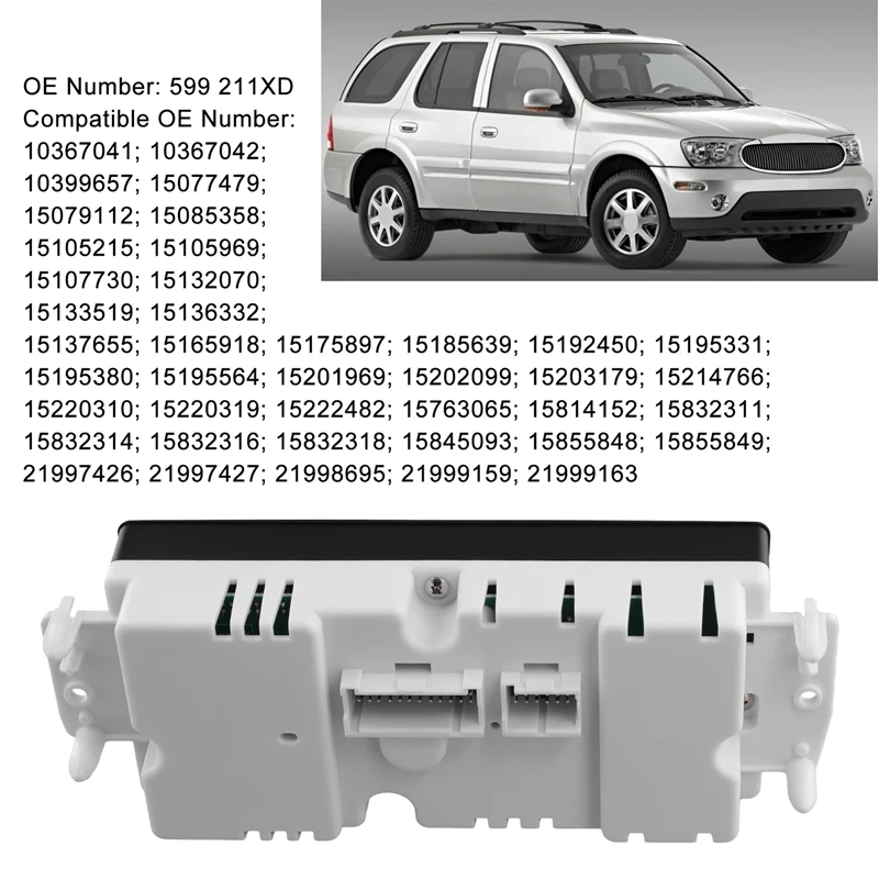 15832311 Climate Control Module For Chevy GMC Cadillac Oldsmobile Hummer Buick Air Conditioning Control Panel