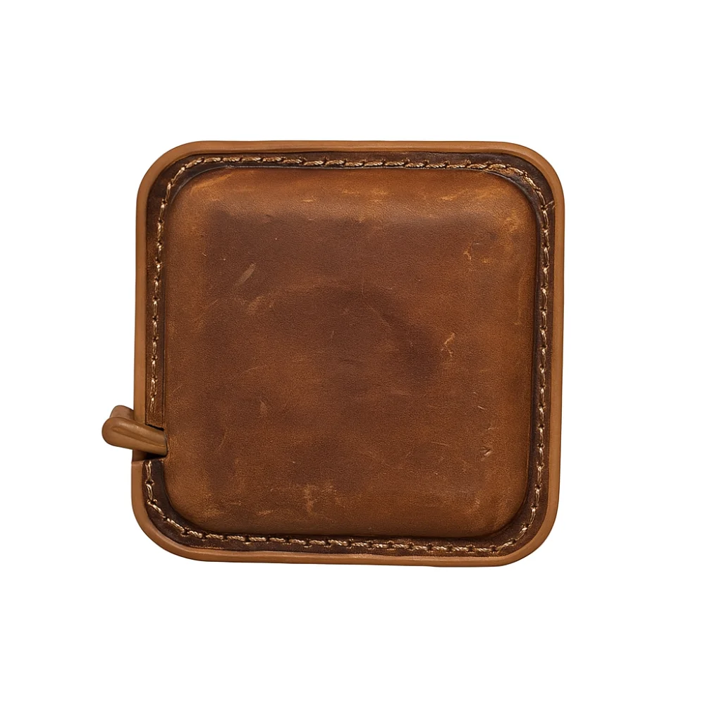 

Practical Genuine Leather Roll Tape Measure Handmade Vintage Sewing Tools Retractable Portable Pull Ruler Women