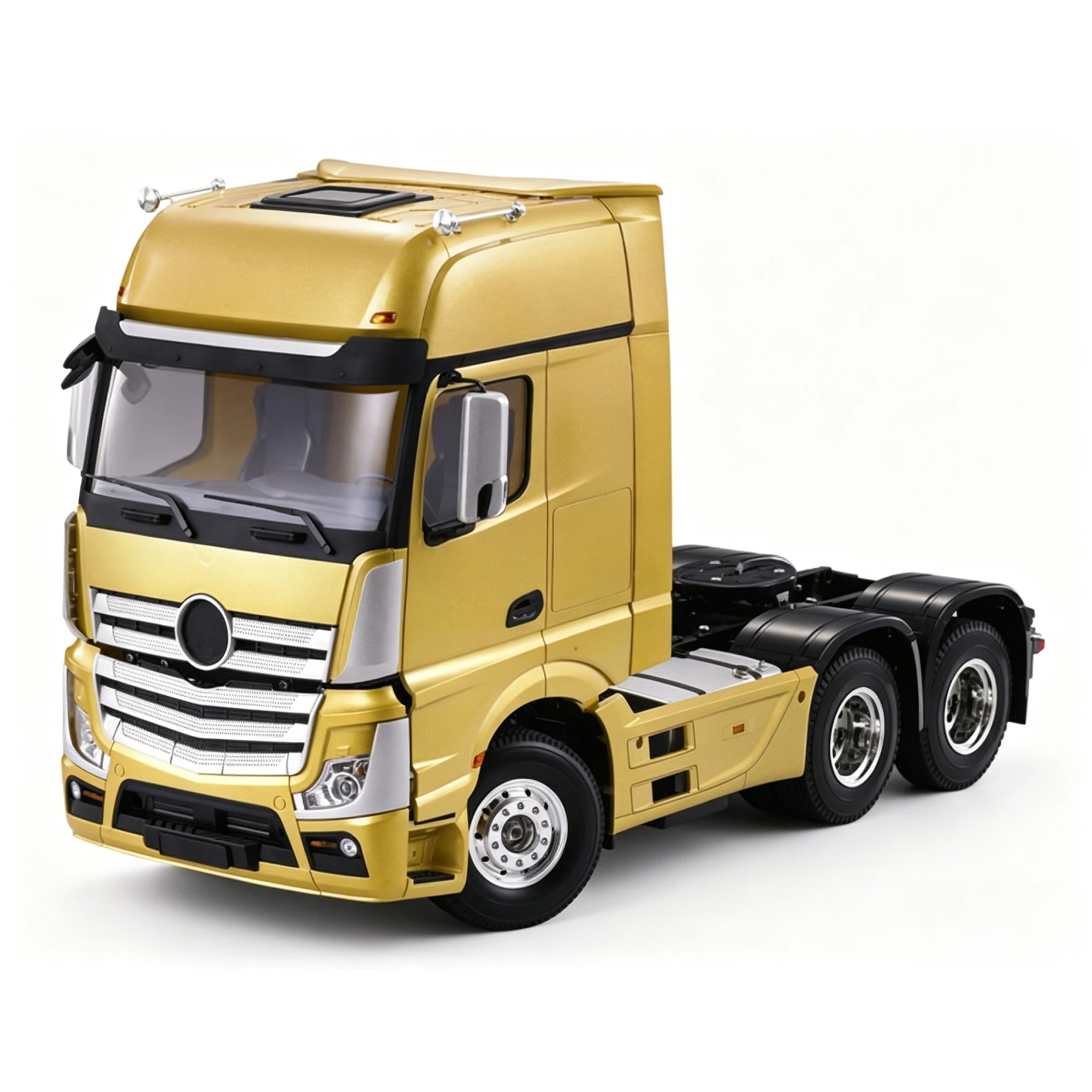 1/14 Scale RC Truck 1851 Three-Axle Tractor Unpainted Kit For 1/14 Tamiya RC Truck Benz 1851 Car Model Toy Diy Trailer Parts