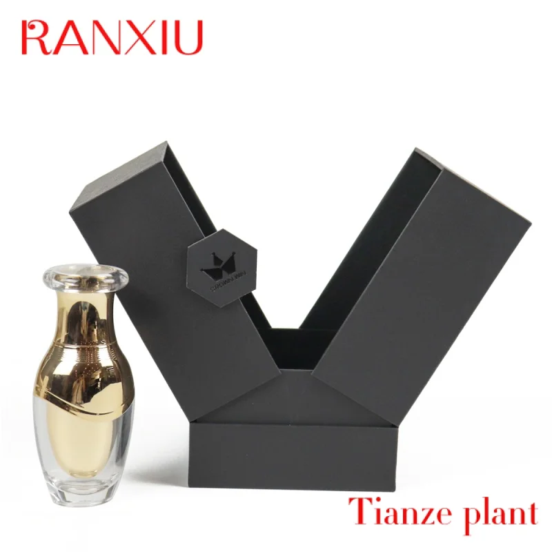 Customcustomized printing luxury cardboard cosmetic perfume box packaging 30ml empty glass perfume bottle with box magnet packag