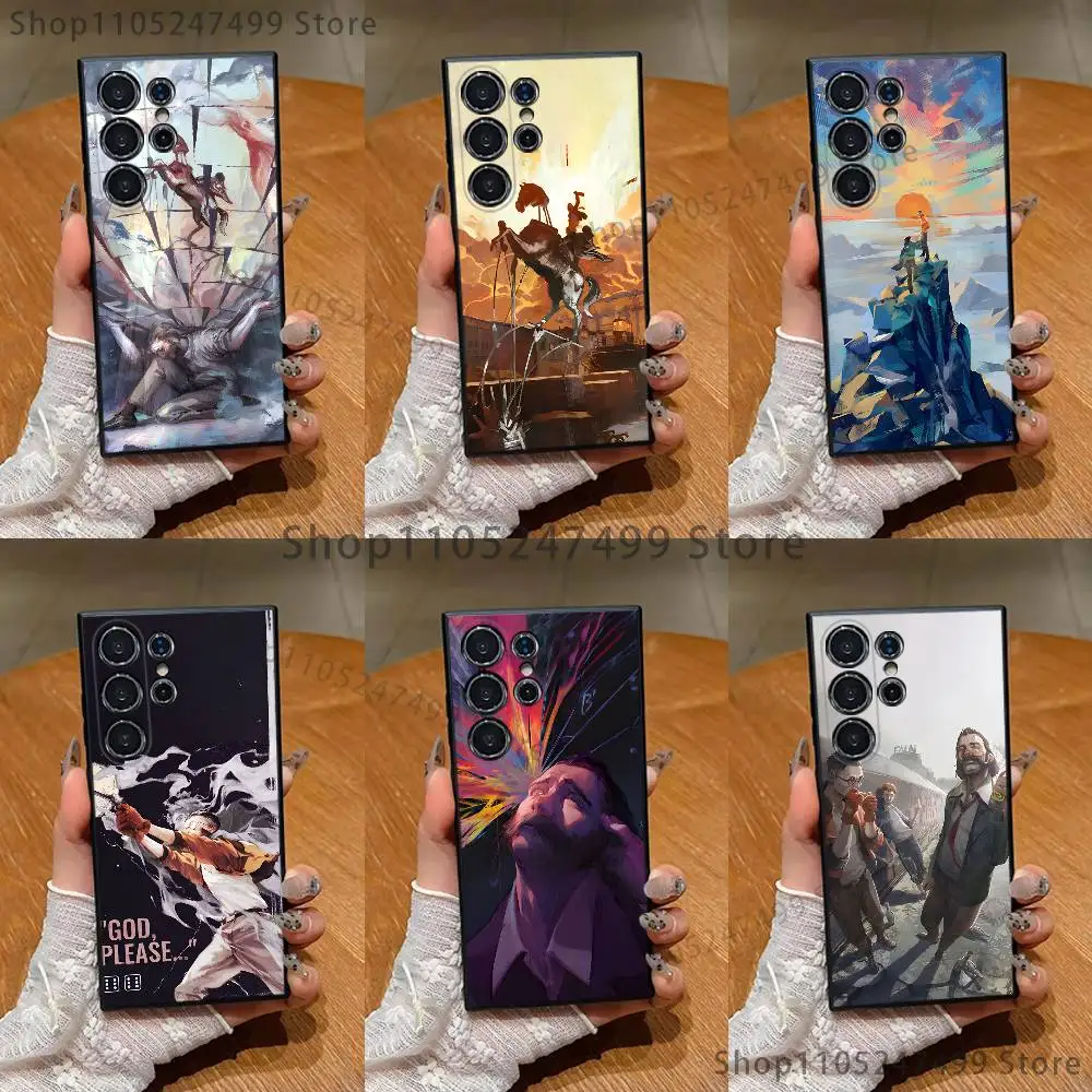 Чехол для телефона Game Disco E-Elysium для Samsung S25, S24, S21, S22, S23, S30, Ultra, S20, Plus, Fe, Lite, Note, 10 черных мягких чехлов