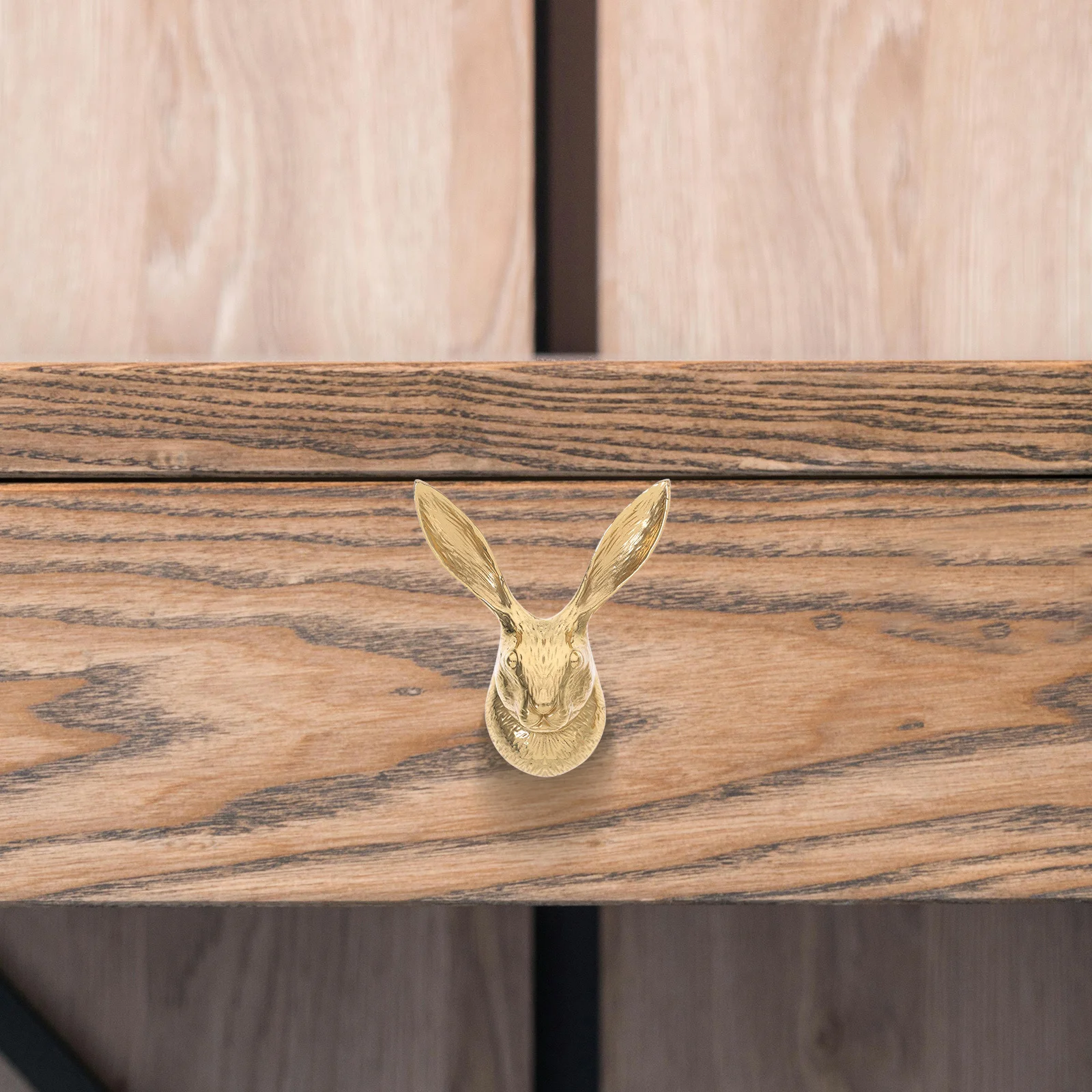 

Brass Bunny Head Drawer Pull Cute Animal Knob for Cabinet Wardrobe Dresser Nursery Furniture Handles Wardrobe Pulls