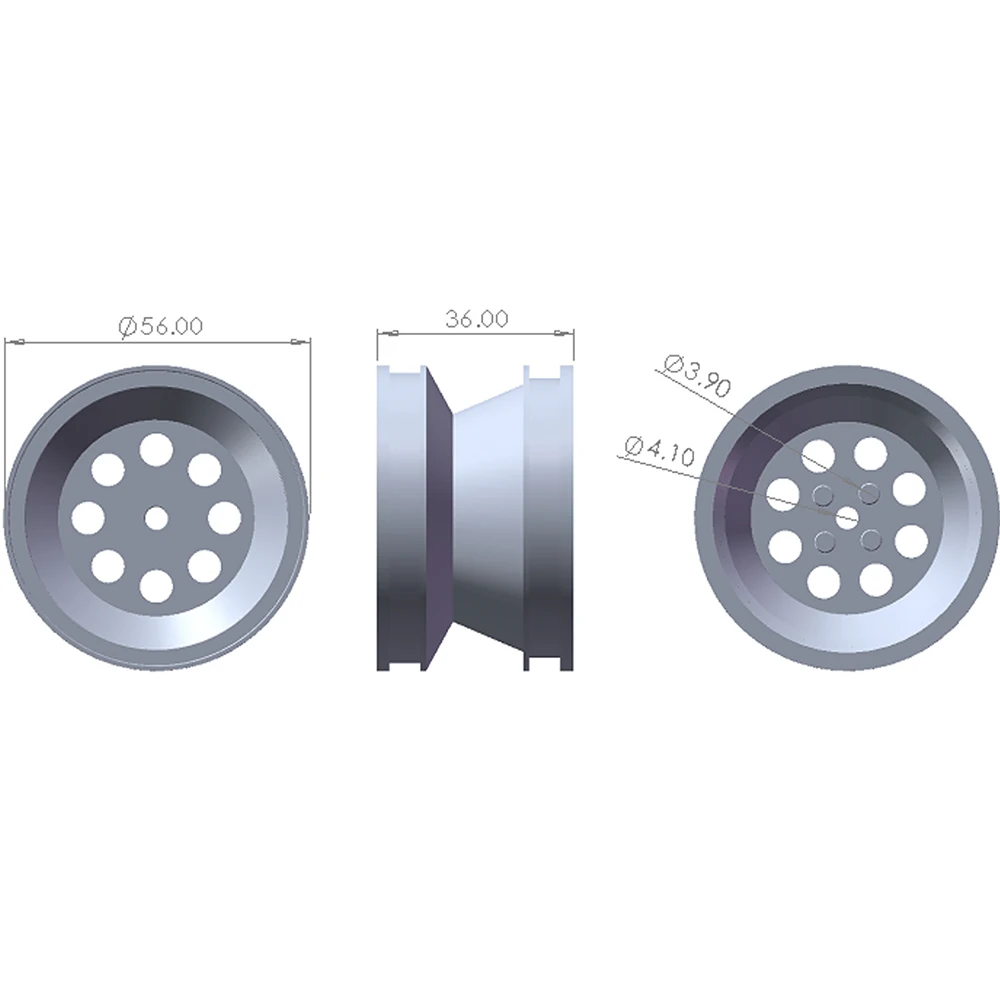 Aluminum Alloy Wheels Rim for Tamiya Wild One FOX Nova Buggy Vintage Off-Road Upgrade Parts