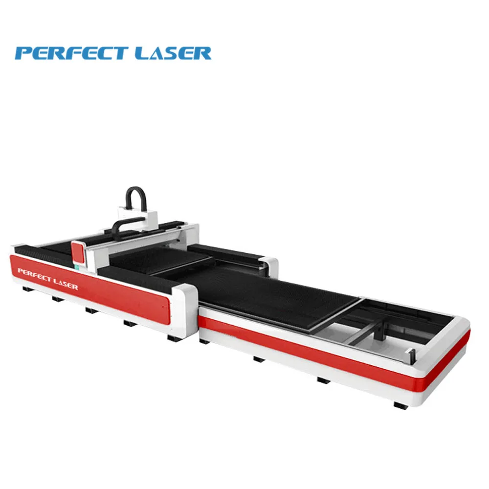 Exchange Worktable Fiber Laser Cutting Machine For Carbon Steel Aluminum Copper Stainless Sheet Tube 3000W 1000W