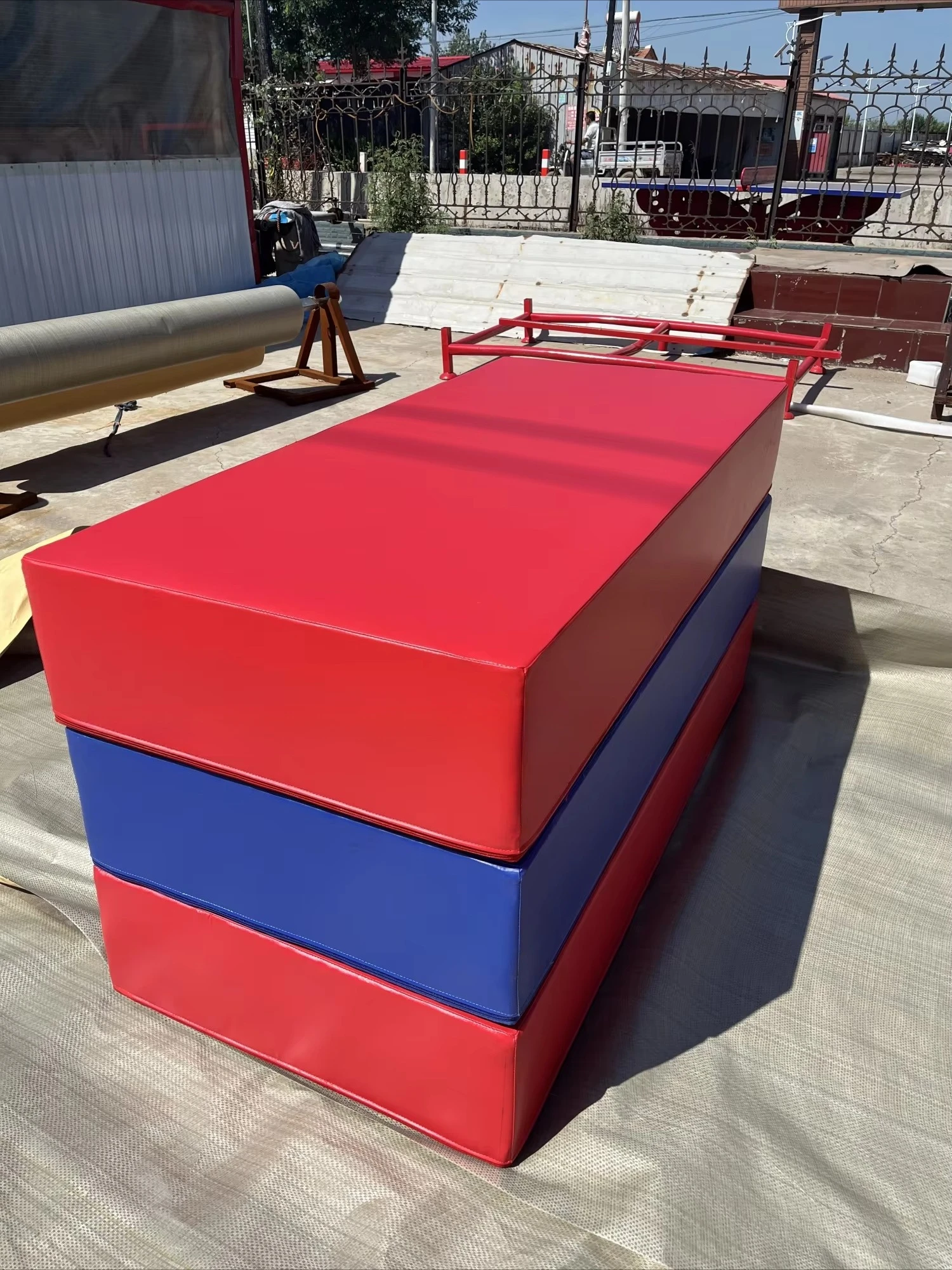 High quality indoor and outdoor challenge ninja warrior obstacle course gym parkour jumping platform fitness equipment