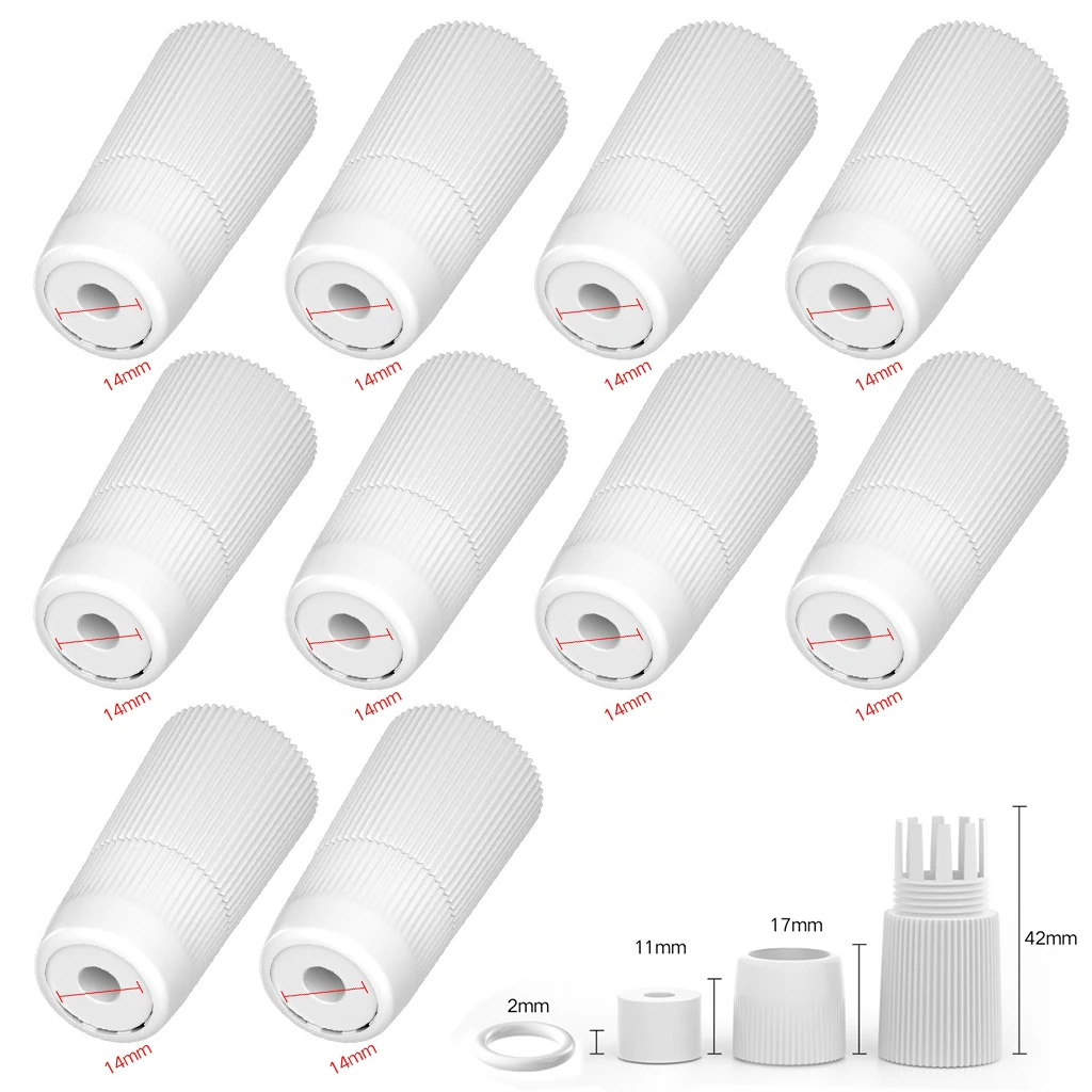 10 PCS RJ45 Waterproof Connector Caps Dustproof IP67 Protection for Outdoor Network Cables, IP Cameras Durable ABS Plastic