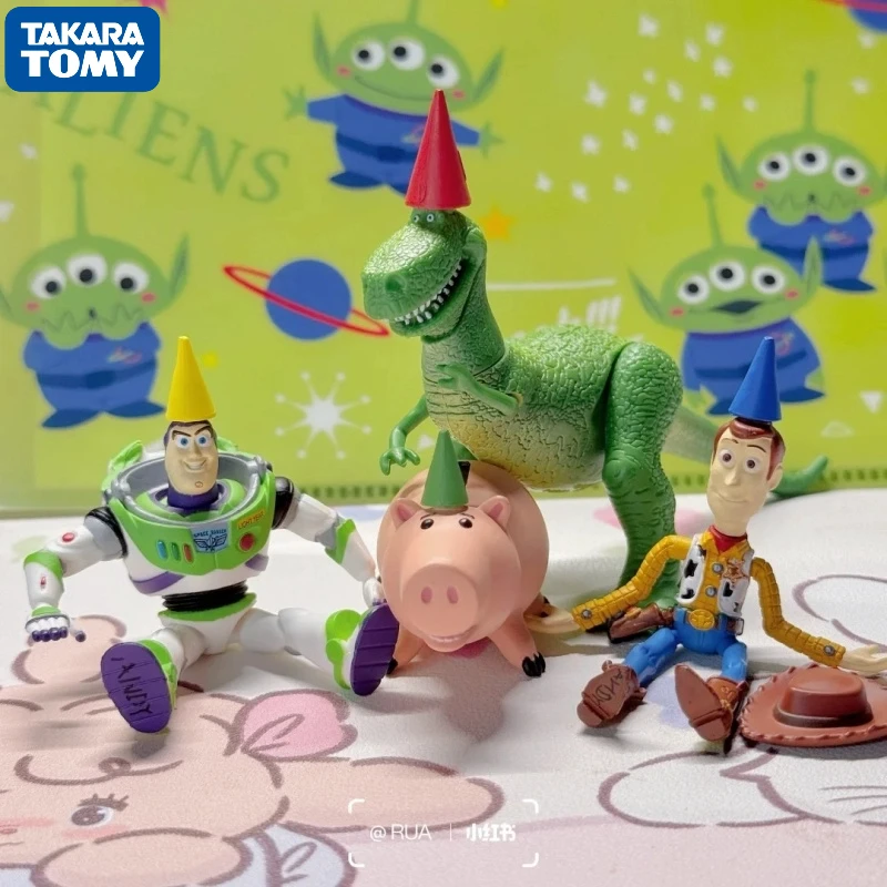 

TAKARA TOMY История игрушек, фигурка для дня рождения, игрушка Базз Лайтер Вуди, деталь дисплея, японская версия, модная слепая коробка, гашапон