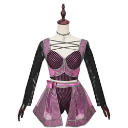Musical Katherine Howard Cosplay Costume Women Sweet Pink Sequin Queen Uniform Singer Carnival Halloween Costume