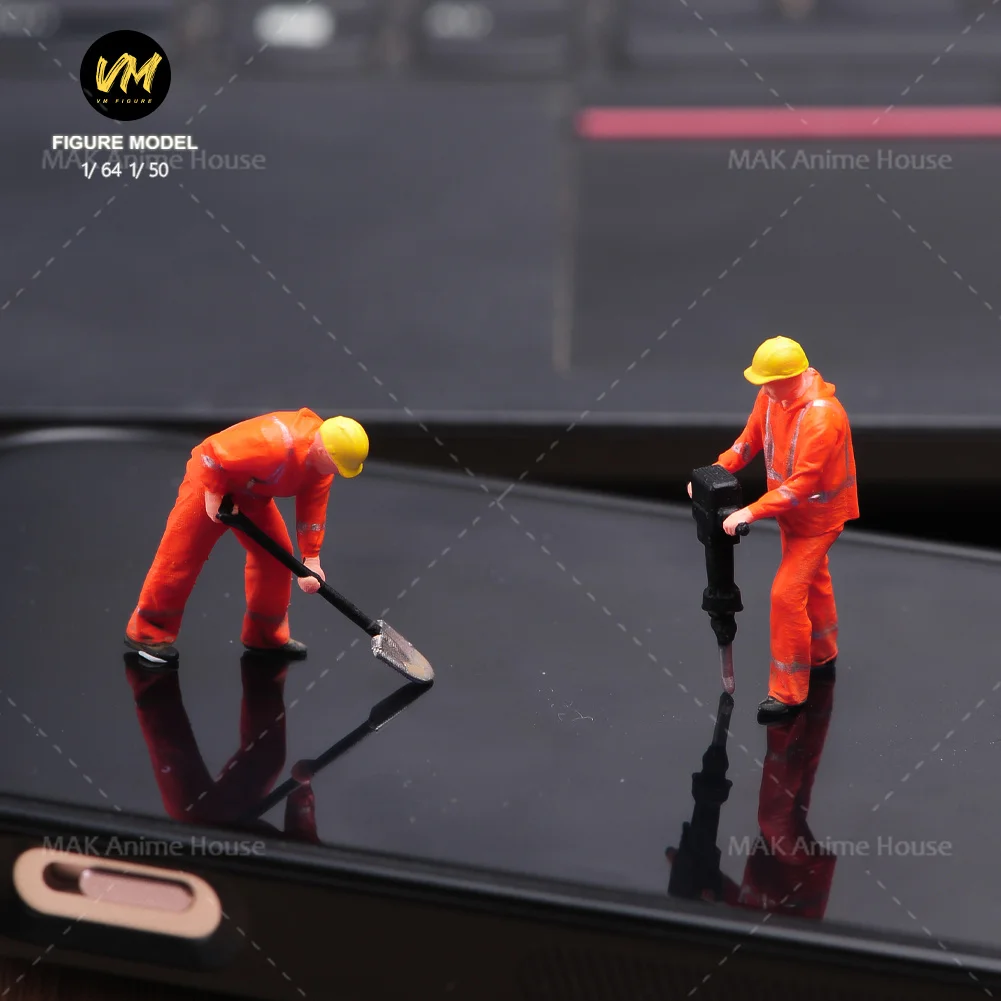 

Miniatures 1/18 1/24 1/64 1/43 1/87 Construction Building Engineering Doll Set Figure Model Decoration Scene Car Toy
