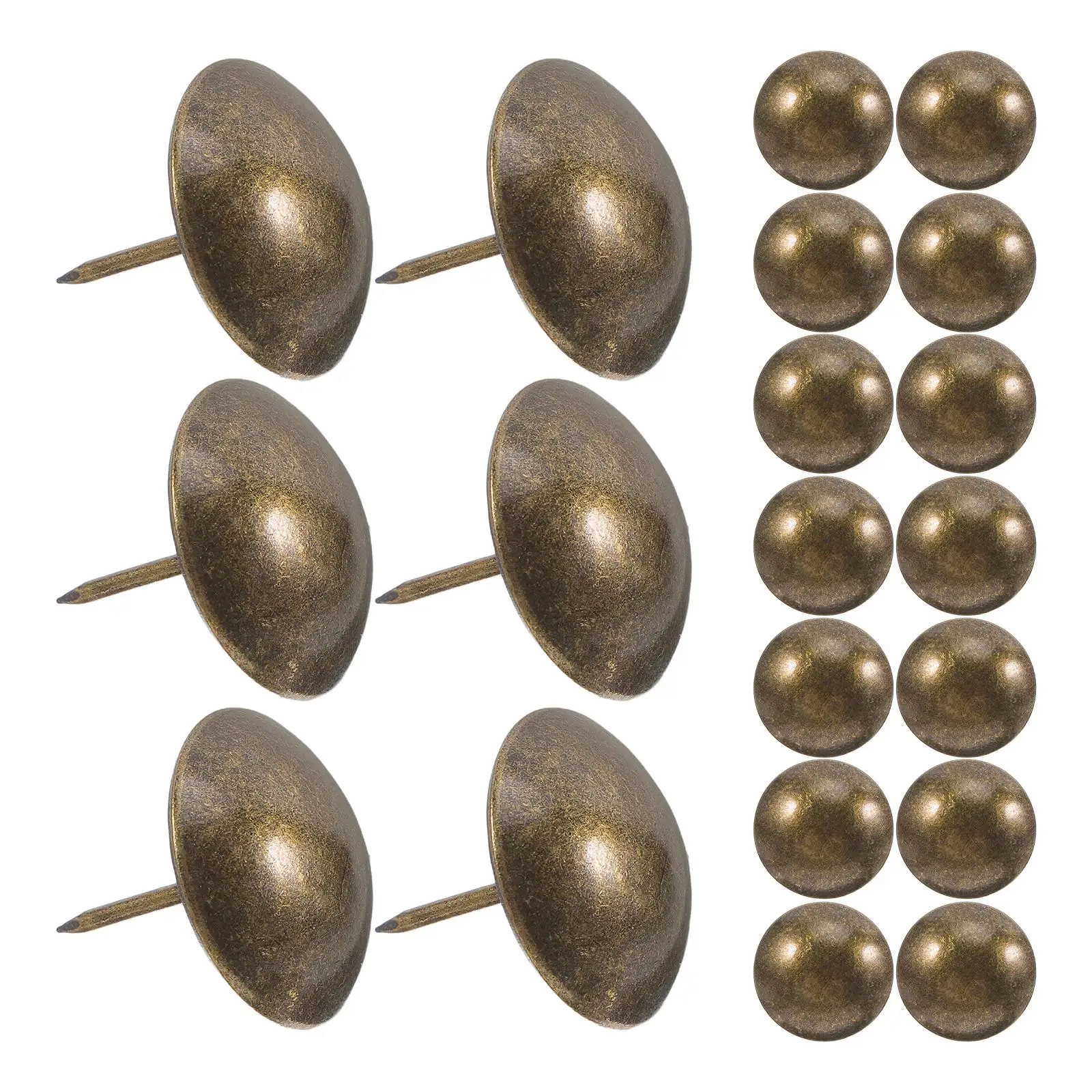 

30 Pcs Retro Thumbtacks Iron Vintage Upholstery Supplies Sofa Pins Furniture Connectors Decorative Nails Heavy Duty Push