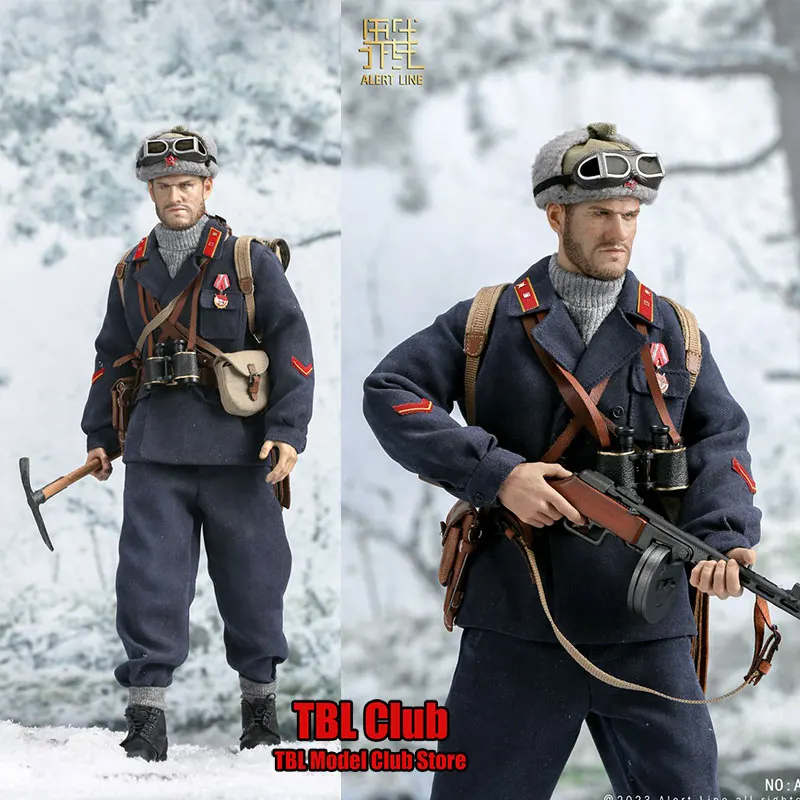 In Stock AL100042 1/6 Scale Male Soldier WWII Soviet Mountain Soldier Officer Full Set 12inch  Action Figure Doll